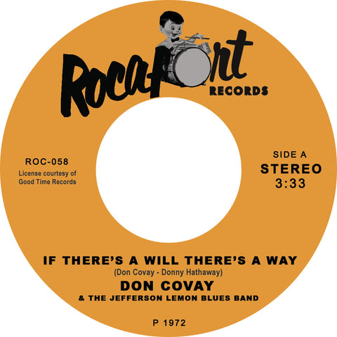 Don Covay And The Jefferson Lemon Band & Harvey Mandel - If There's A Will There's A Way / Baby Batter - Vinyl Record