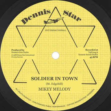 Mikey Melody - Soldier In Town - Artists Mikey Melody Style Dancehall Release Date 1 Jan 2019 Cat No. JAMWAXMAXI22 Format 12