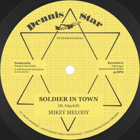 Mikey Melody - Soldier In Town - Artists Mikey Melody Style Dancehall Release Date 1 Jan 2019 Cat No. JAMWAXMAXI22 Format 12" Vinyl - Jamwax - Jamwax - Jamwax - Jamwax - Vinyl Record