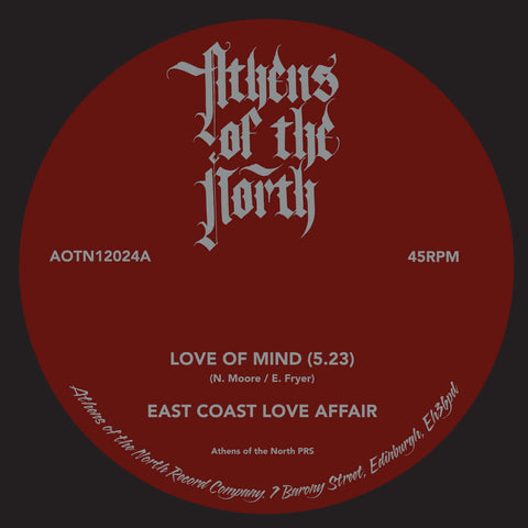 East Coast Love Affair & William Stuckey - Love of Mind - Artists East Coast Love Affair & William Stuckey Style Soul, Disco, House, Deep House Release Date 29 Mar 2024 Cat No. AOTN12024 Format 12" Vinyl - Athens Of The North - Athens Of The North - Athen - Vinyl Record