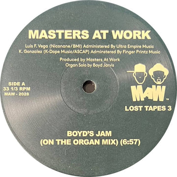 Masters At Work - Boyd's Jam - Artists Masters At Work Genre House Release Date 13 Oct 2023 Cat No. MAW2028 Format 12