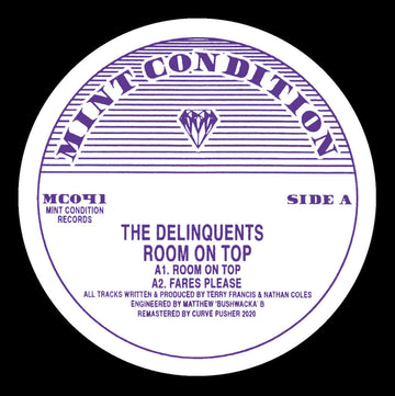 The Delinquents - Room On Top - Artists The Delinquents Genre Tech House, Reissue Release Date 24 Nov 2023 Cat No. MC041 Format 12