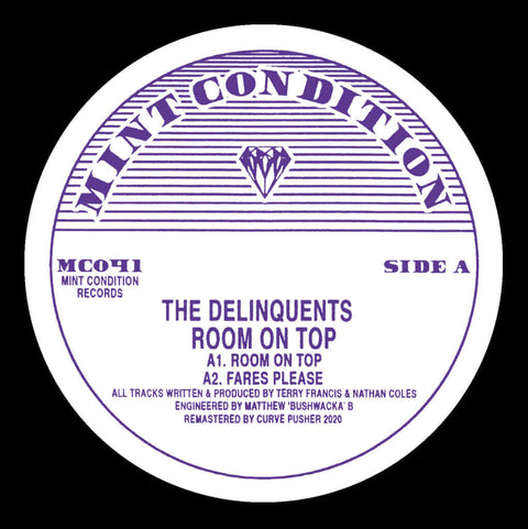 The Delinquents - Room On Top - Artists The Delinquents Genre Tech House, Reissue Release Date 24 Nov 2023 Cat No. MC041 Format 12" Vinyl - Mint Condition - Mint Condition - Mint Condition - Mint Condition - Vinyl Record