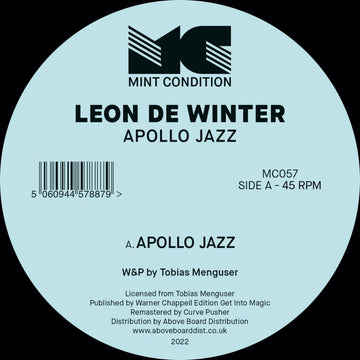 Leon De Winter - Apollo Jazz Vinly Record