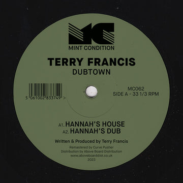 Terry Francis - Dubtown Vinly Record