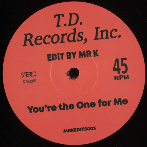 Mr K - Mr K Edits Vol 3 - Artists Mr K" Genre Disco, Edits Release Date 1 Jan 2021 Cat No. MRKEDITS003 Format 12" Vinyl - Mr K Edits - Vinyl Record