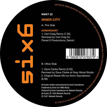 Inner City - Ahnonghay Vinly Record