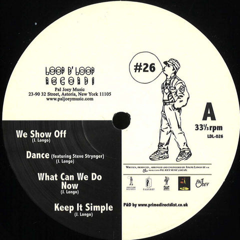 Pal Joey - Loop-D-Loop #26 - Artists Pal Joey Genre Deep House Release Date 1 Jan 2021 Cat No. LDL026 Format 12" Vinyl - Loop D' Loop - Loop D' Loop - Loop D' Loop - Loop D' Loop - Vinyl Record