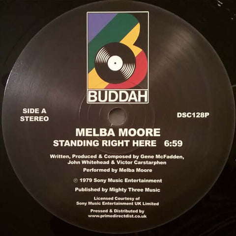 Melba Moore - Standing Right Here - Artists Melba Moore Genre Disco, Reissue Release Date 1 Jan 2017 Cat No. DSC128P Format 12" Vinyl - Buddah Records - Buddah Records - Buddah Records - Buddah Records - Vinyl Record
