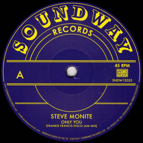 Steve Monite / Tabu Ley Rochereau - Only You / Hafi Deo - Artists Steve Monite / Tabu Ley Rochereau Genre Disco, Boogie, African Release Date 1 Jan 2017 Cat No. SNDW12025 Format 12" Vinyl - Soundway Records - Soundway Records - Soundway Records - Soundway - Vinyl Record