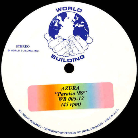 Azura - Paraiso 89 - Artists Azura Genre Deep House Release Date 1 Jan 2017 Cat No. WB 005-12 Format 12" Vinyl - Single-sided - World Building - World Building - World Building - World Building - Vinyl Record