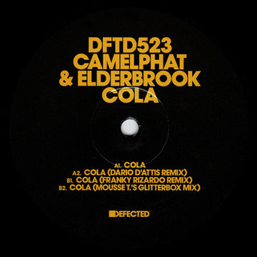 Camelphat & Elderbrook - Cola - Artists Camelphat, Elderbrook Genre Tech House Release Date 7 January 2022 Cat No. DFTD523 Format 12
