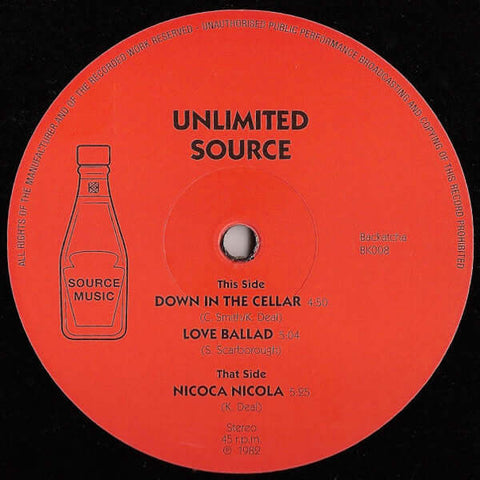 Unlimited Source - Down In The Cellar - Artists Unlimited Source Genre Jazz-Funk, Fusion, Reissue Release Date 1 Jan 2018 Cat No. BK008 Format 12" Vinyl - Backatcha Records - Backatcha Records - Backatcha Records - Backatcha Records - Vinyl Record