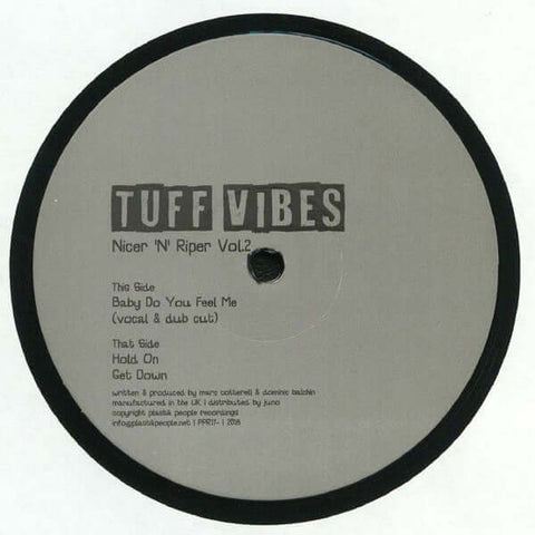 Tuff Vibes - Nicer 'N' Riper Vol 2 - Artists Tuff Vibes Genre Garage House Release Date 1 Jan 2018 Cat No. PPR17 Format 12" Vinyl - Plastik People Recordings - Vinyl Record
