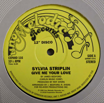 Sylvia Striplin - Give Me Your Love / You Can't Turn Me Away Vinly Record