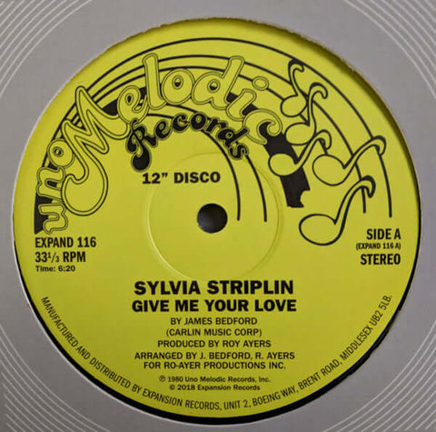 Sylvia Striplin - Give Me Your Love / You Can't Turn Me Away - Vinyl Record