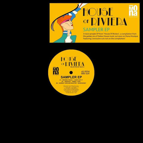 Various - House Of Riviera (Sampler EP) - Artists Various Style House, Deep House, Italo House Release Date 1 Jan 2019 Cat No. MM004 Format 12" Vinyl - Mona Musique - Mona Musique - Mona Musique - Mona Musique - Vinyl Record
