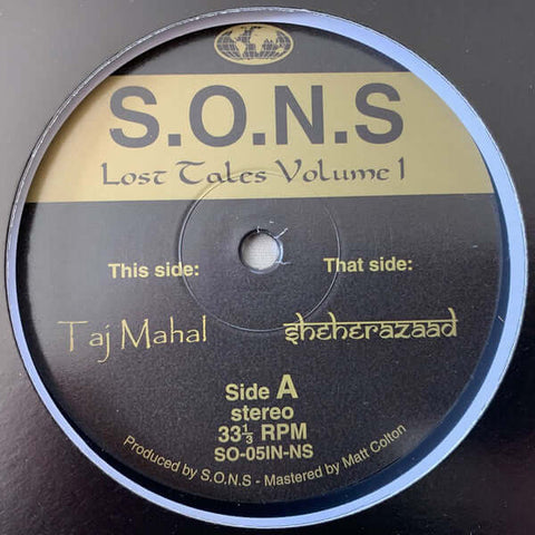 S.O.N.S - Lost Tales Volume 1 - Artists S.O.N.S Genre Techno, Breaks Release Date 1 Jan 2019 Cat No. SO-05IN-NS Format 12" Vinyl - S.O.N.S - S.O.N.S - S.O.N.S - S.O.N.S - Vinyl Record