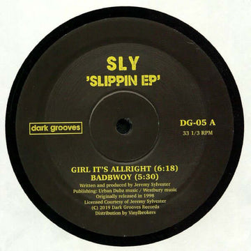 Sly - Slippin - Artists Sly Genre UK Garage Release Date 1 Jan 2019 Cat No. DG-05 Format 12