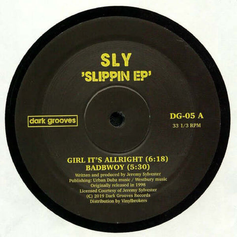 Sly - Slippin - Artists Sly Genre UK Garage Release Date 1 Jan 2019 Cat No. DG-05 Format 12" Vinyl - Dark Grooves Records - Dark Grooves Records - Dark Grooves Records - Dark Grooves Records - Vinyl Record