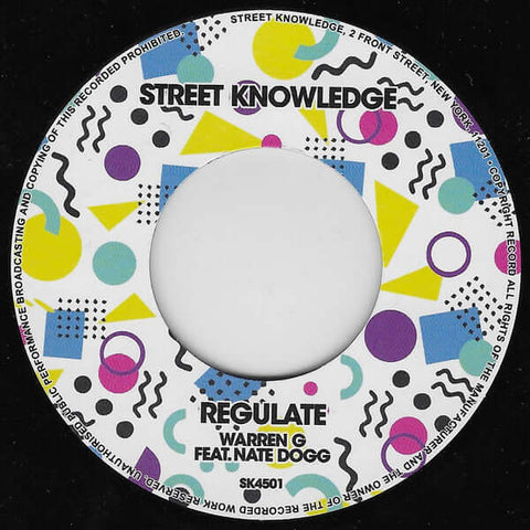Warren G / Luniz - Regulate / I Got 5 On It - Artists Warren G / Luniz Genre Hip-Hop, Reissue Release Date 1 Jan 2020 Cat No. SK4501 Format 7" Vinyl - Street Knowledge - Street Knowledge - Street Knowledge - Street Knowledge - Vinyl Record