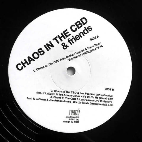 Chaos In The CBD & Friends - Emotional Intelligence - Artists Chaos In The CBD & Friends Genre Deep House Release Date 2 Jun 2023 Cat No. NERO047 Format 12" Vinyl - Neroli - Neroli - Neroli - Chaos In The CBD & Friends - Emotional Intelligence - Neroli - - Vinyl Record