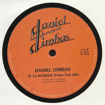 Daniel Dimbas & La Diferencia - Antal & Palms Trax Edits (2024 Repress) Vinly Record