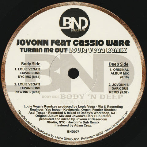 Jovonn - Turnin Me Out - Vinyl Record