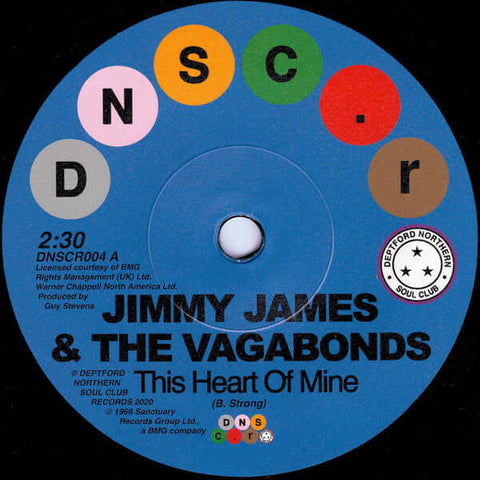 Jimmy James & The Vagabonds / Sonya Spence - This Heart Of Mine / Let Love Flow On - Artists Jimmy James & The Vagabonds / Sonya Spence Genre Disco Reggae, Soul, Reissue Release Date 1 Jan 2020 Cat No. DNSCR004 Format 7" Vinyl - Deptford Northern Soul Clu - Vinyl Record