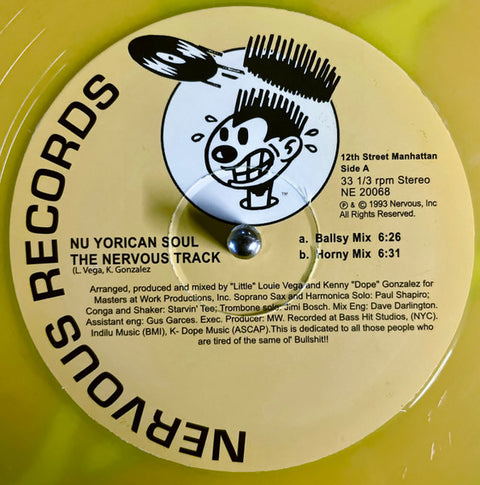 Nu Yorican Soul - The Nervous Track - Artists Nu Yorican Soul Style Future Jazz, Deep House Release Date 1 Jan 2022 Cat No. NE20068YELLOW Format 12" Yellow Vinyl - Nervous Records - Nervous Records - Nervous Records - Nervous Records - Vinyl Record