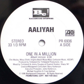 Aaliyah - One In A Million - Artists Aaliyah Genre R&B Release Date 1 Jan 1996 Cat No. PR 6936 Format 12