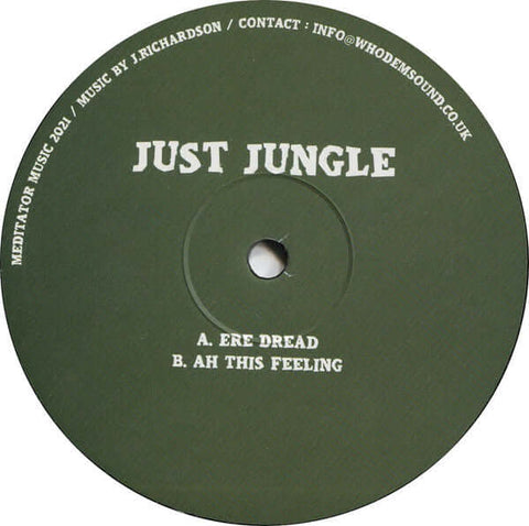 Just Jungle - Ere Dread - Artists Just Jungle Genre Jungle Release Date 1 Jan 2021 Cat No. MEDITATOR028 Format 12" Vinyl - Meditator Music - Meditator Music - Meditator Music - Meditator Music - Vinyl Record