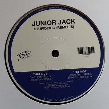 Junior Jack - Stupidisco (2021 Remixes) - Artists Junior Jack Genre Nu-Disco Release Date February 18, 2022 Cat No. TINTV003 Format 12