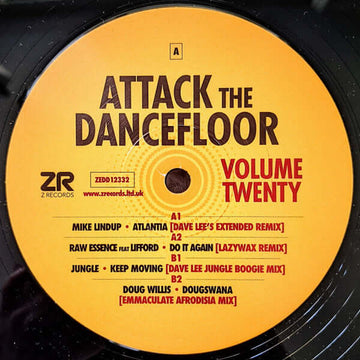 Various - Attack The Dancefloor Vol.20 - Artists Mike Lindup Raw Essence Lifford Jungle Doug Willis Genre Disco, Nu-Disco Release Date 15 April 2022 Cat No. ZEDD12332 Format 12