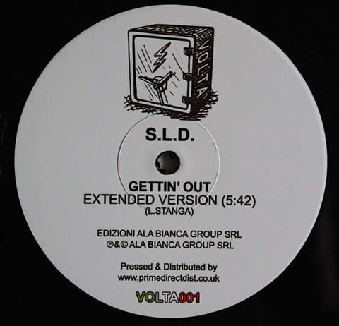 S.L.D - Gettin' Out - Artists S.L.D Genre House, Italo House Release Date 1 Jan 2022 Cat No. VOLTA001 Format 12" Vinyl - Volta Recordings - Volta Recordings - Volta Recordings - Volta Recordings - Vinyl Record