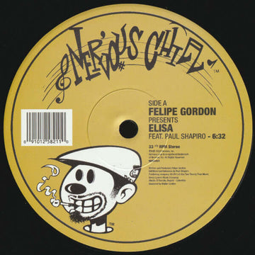 Felipe Gordon - Elisa - Artists Felipe Gordon Genre Deep House Release Date 17 Feb 2023 Cat No. NER25821 Format 12