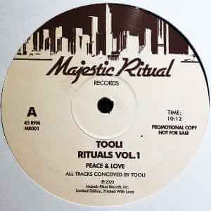 Tooli - Rituals Vol 1 - Artists Tooli Genre Disco Edits Release Date 13 Jan 2023 Cat No. MR001 Format 12