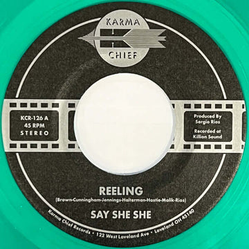 Say She She - Reeling - Artists Say She She Genre Soul Release Date 19 May 2023 Cat No. KCR126C1 Format 7