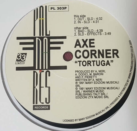 Axe Corner - Tortuga - Artists Axe Corner Style Deep House, Tech House Release Date 1 Jan 2023 Cat No. PL303P Format 12" Vinyl - Axe Corner - Tortuga - Palmares Records - Palmares Records - Vinyl Record