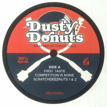 Dusty Donuts - Weapons Of Choice Vol 2 - Artists Dusty Donuts Genre Hip-Hop, Funk Release Date 16 Dec 2022 Cat No. DDLTD004 Format 7