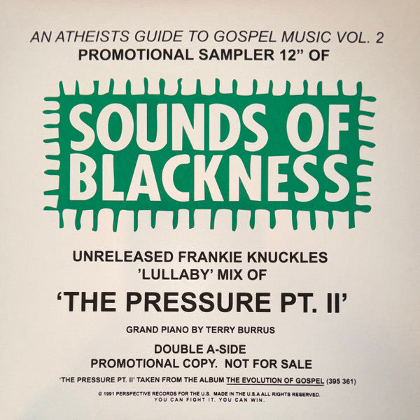 Sounds Of Blackness - The Pressure w/ Frankie Knuckles Lullaby Remix