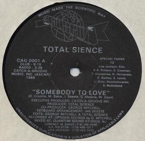 Total Sience - Somebody To Love - Vinyl Record