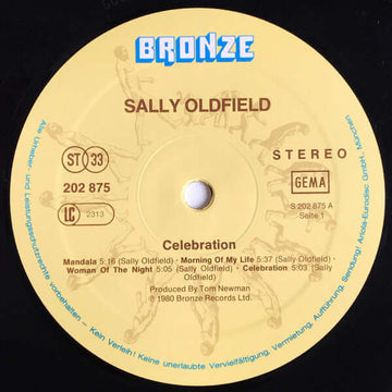 Sally Oldfield - Celebration - Artists Sally Oldfield Genre Disco, Synth-Pop, Pop Rock Release Date 1 Jan 1980 Cat No. 202 875 Format 12