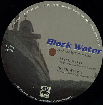 Octave One - Black Water Vinly Record