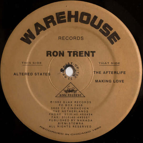 Ron Trent - Altered States / Altered States (The Remixes) - Artists Ron Trent Genre House, Techno Release Date 1 Jan 1992 Cat No. DJAX-UP-160 Format 2 x 12" Vinyl - Djax-Up-Beats - Djax-Up-Beats - Djax-Up-Beats - Djax-Up-Beats - Vinyl Record