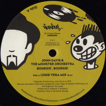 John Davis & The Monster Orchestra - Bourgie, Bourgie Vinly Record