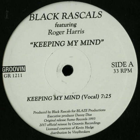 Black Rascals featuring Roger Harris - Keeping My Mind - Artists Black Rascals featuring Roger Harris Style Deep House Release Date 5 Apr 2024 Cat No. GR1211 Format 12" Vinyl - Groovin Recordings - Groovin Recordings - Groovin Recordings - Groovin Recordi - Vinyl Record