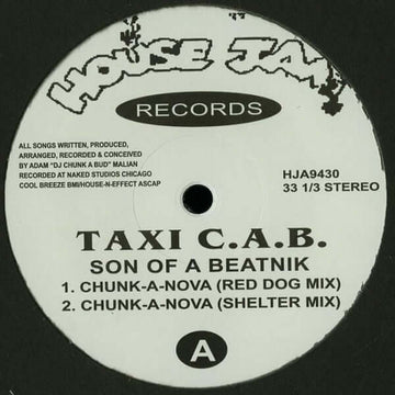 Taxi C.A.B. - Son Of A Beatnik - Artists Taxi C.A.B. Style House, Deep House Release Date 16 Feb 2024 Cat No. HJA9430 Format 12