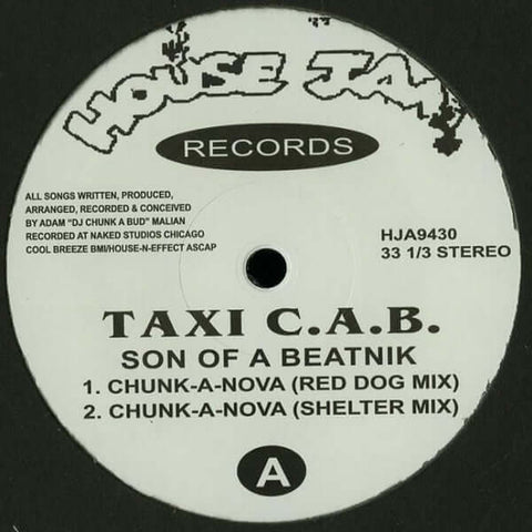 Taxi C.A.B. - Son Of A Beatnik - Artists Taxi C.A.B. Style House, Deep House Release Date 16 Feb 2024 Cat No. HJA9430 Format 12" Vinyl - House Jam Records - House Jam Records - House Jam Records - House Jam Records - Vinyl Record
