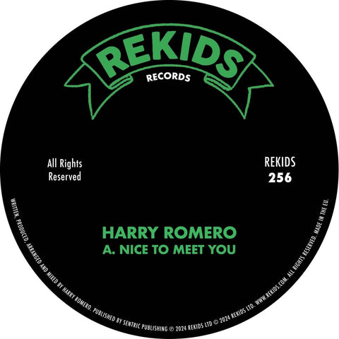 Harry Romero - Nice To Meet You - Vinyl Record